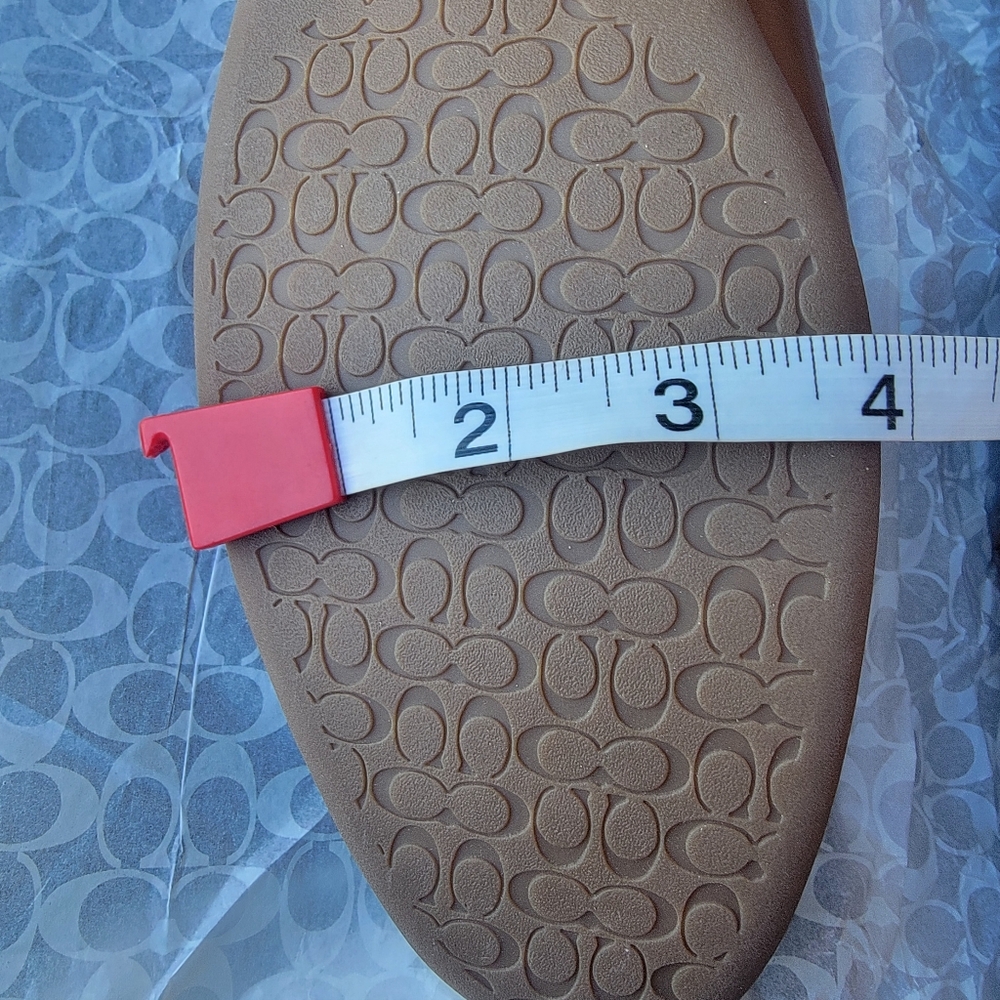 Coach Women's Darcie Soft Calf Flats Saddle color Size 10 M NIB - Picture 6 of 8